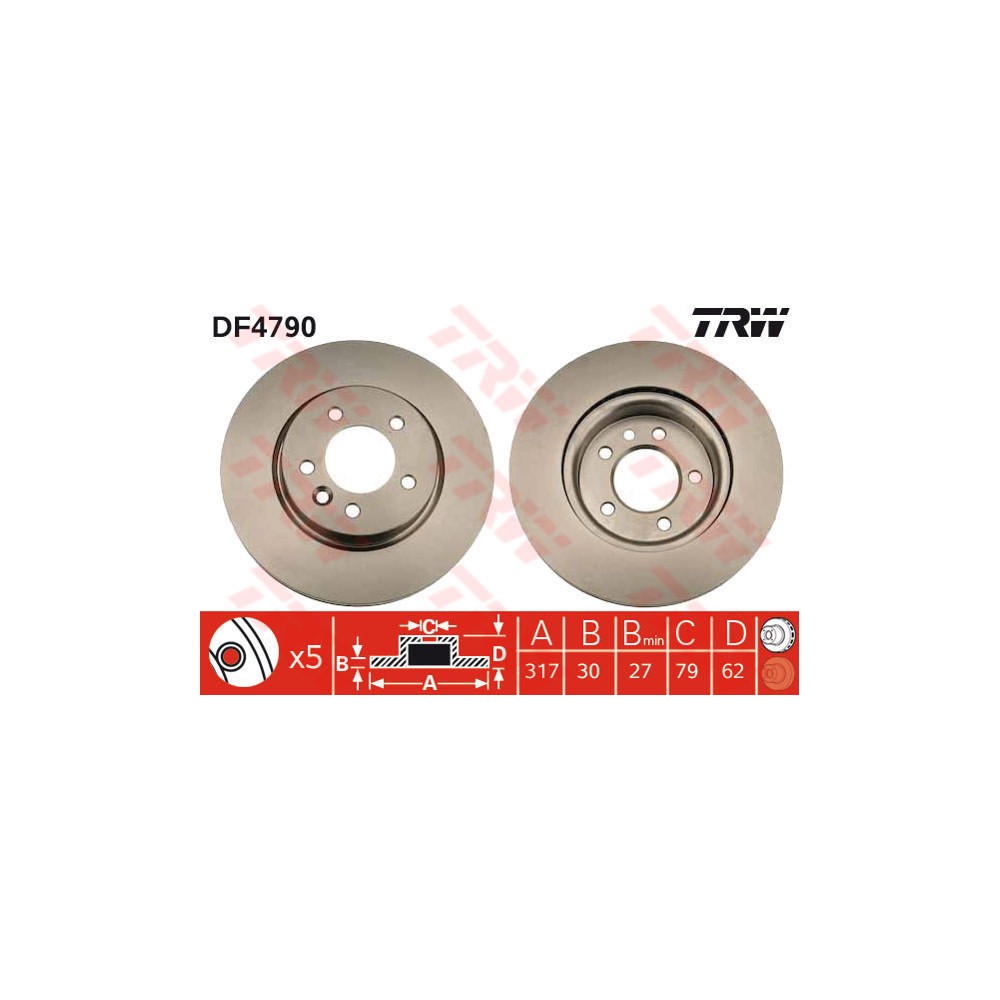 TRW Bremsscheibe DF4790