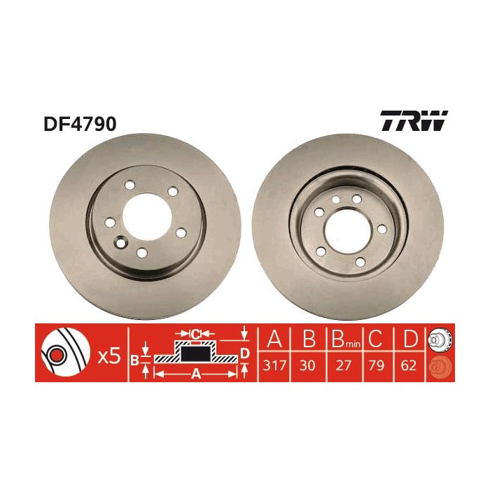 TRW Bremsscheibe DF4790