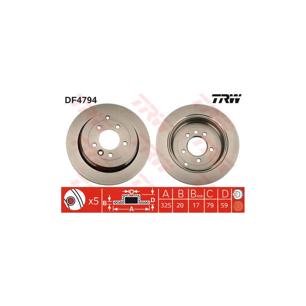 TRW Bremsscheibe DF4794