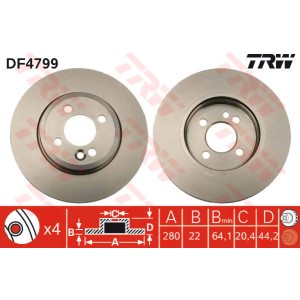 TRW Bremsscheibe DF4799