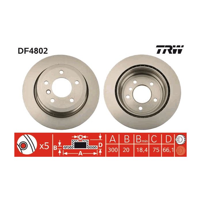 TRW Bremsscheibe DF4802