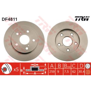TRW Bremsscheibe DF4811