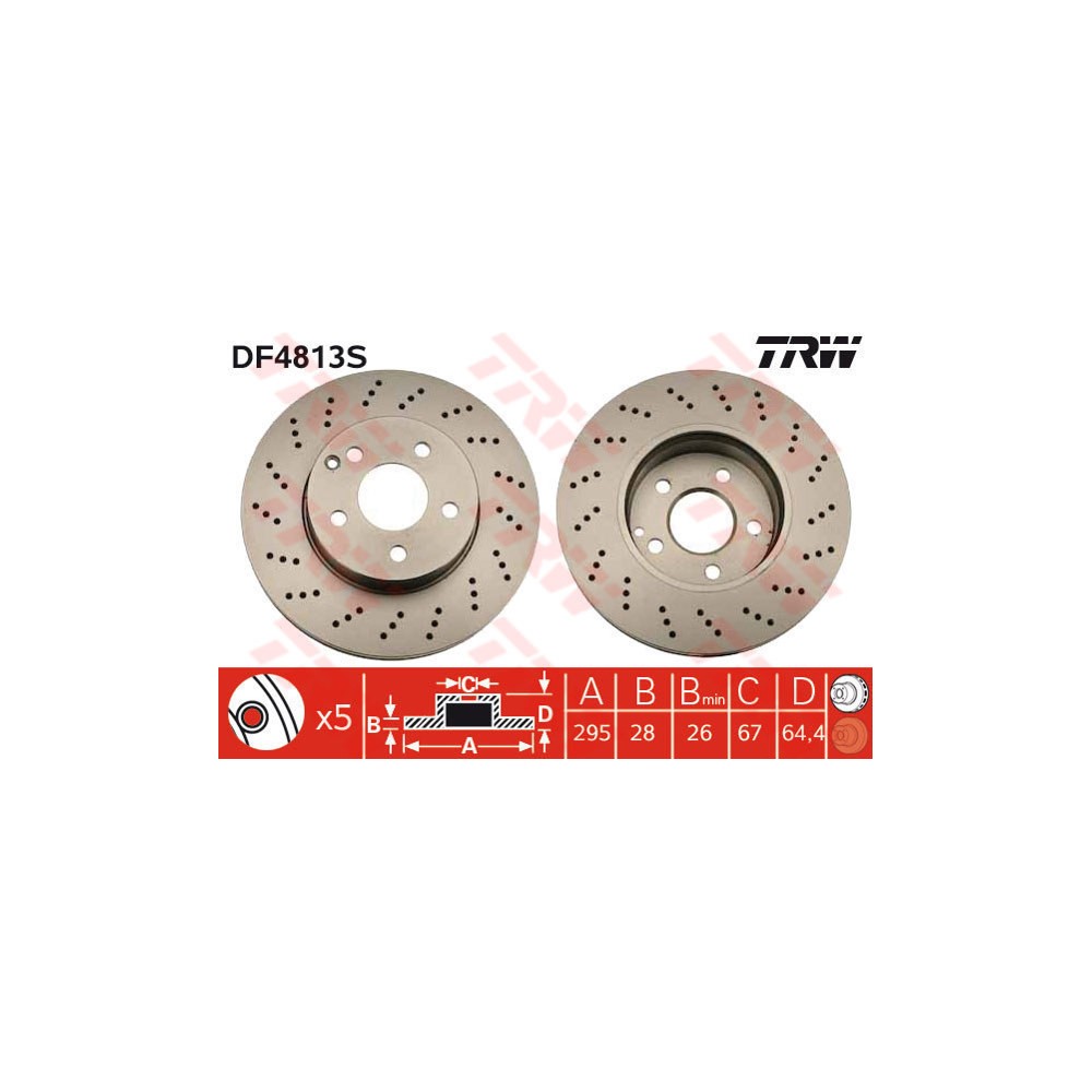 TRW Bremsscheibe DF4813S
