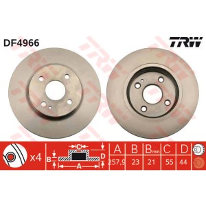 TRW Bremsscheibe DF4966