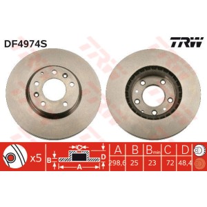 TRW Bremsscheibe DF4974S