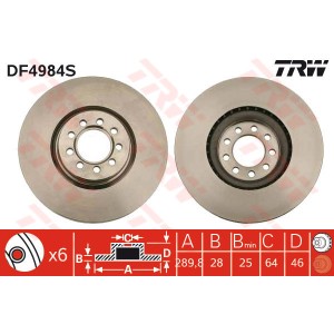 TRW Bremsscheibe DF4984S