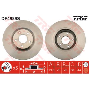 TRW Bremsscheibe DF4989S