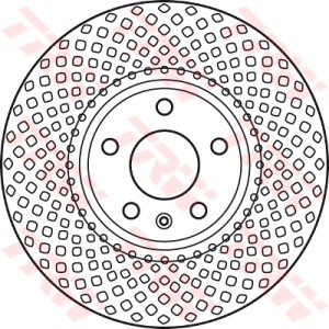 TRW Bremsscheibe DF6015S