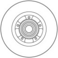 TRW Bremsscheibe DF6044BS