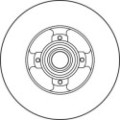 TRW Bremsscheibe DF6128BS