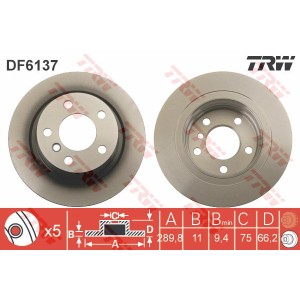 TRW Bremsscheibe DF6137