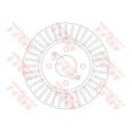 TRW Bremsscheibe DF6431