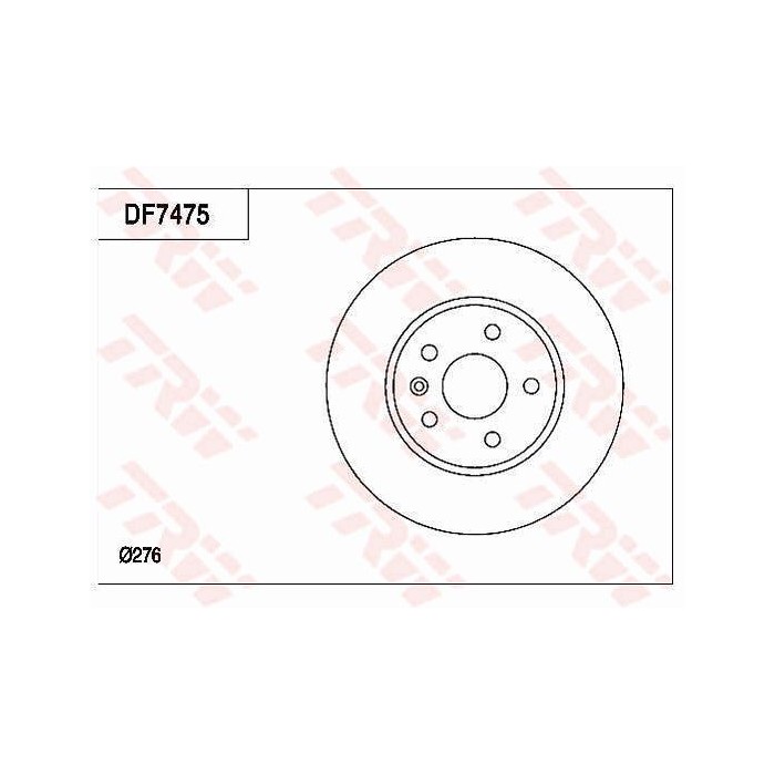 TRW Bremsscheibe DF7475