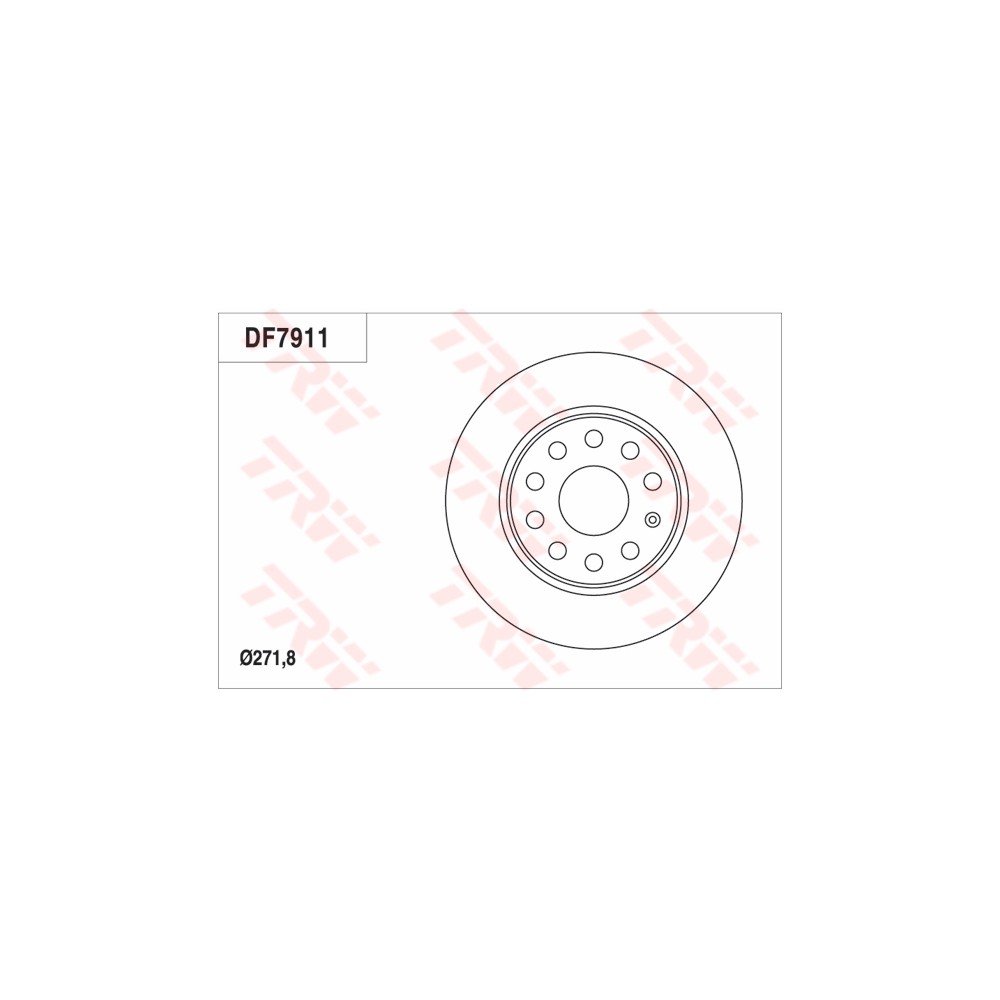 TRW Bremsscheibe DF7911