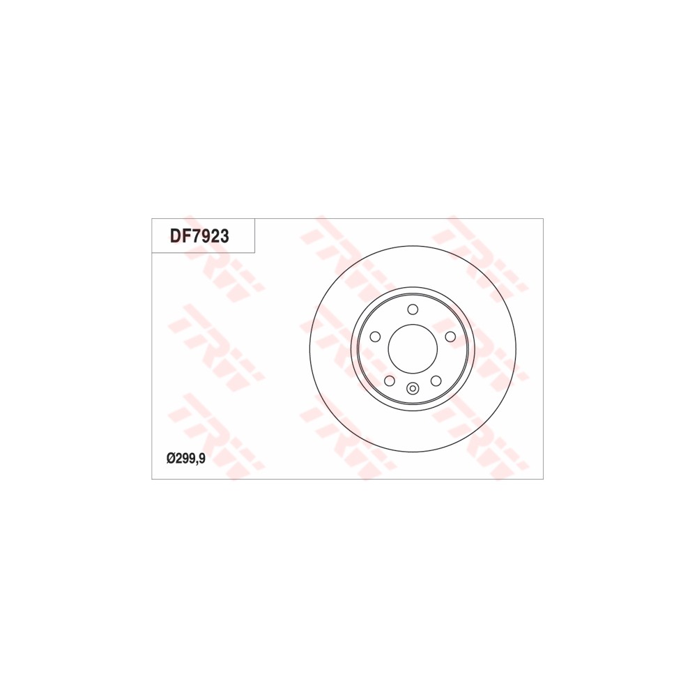 TRW Bremsscheibe DF7923