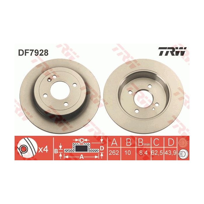 TRW Bremsscheibe DF7928