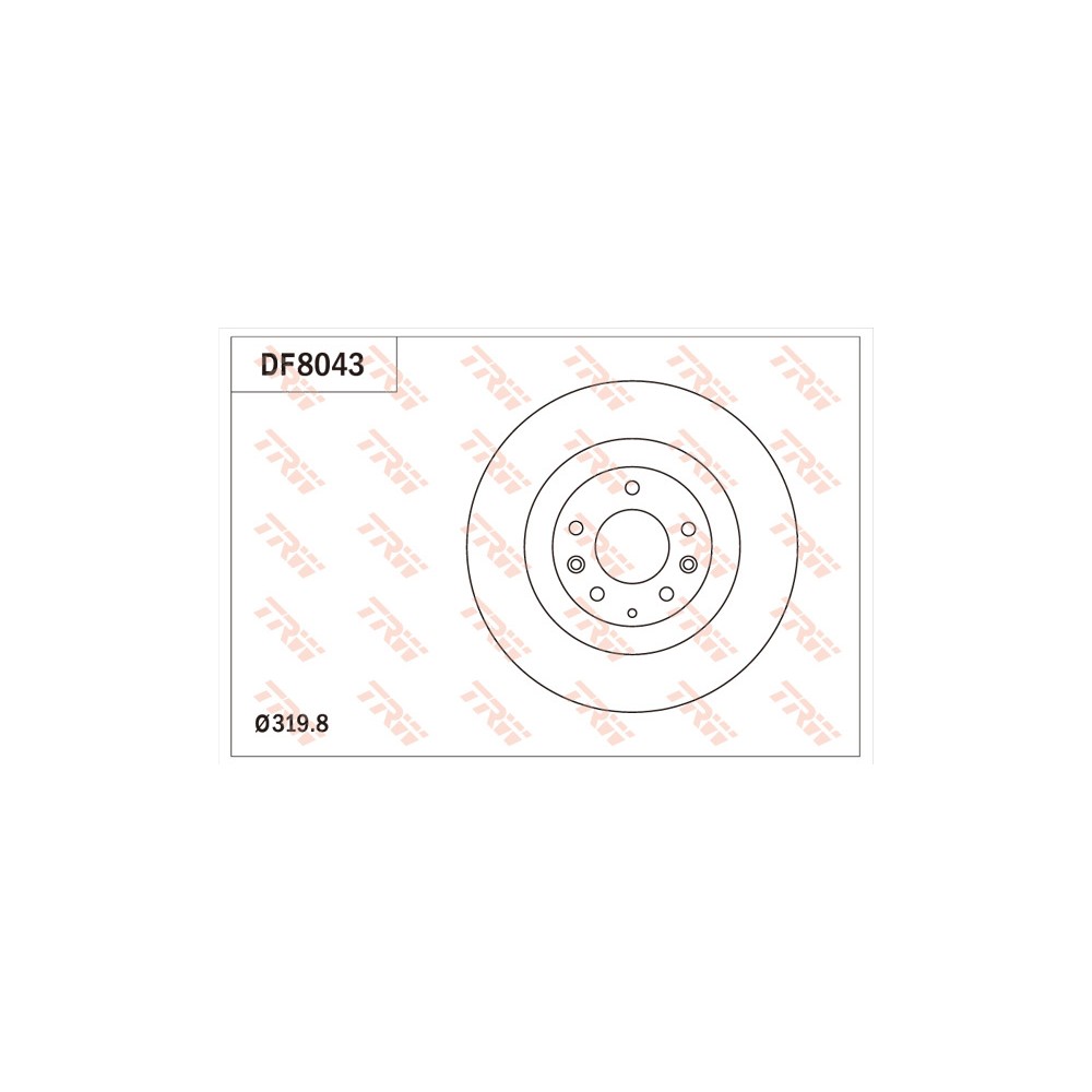 TRW Bremsscheibe DF8043