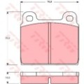TRW COTEC Bremsbelagsatz, Scheibenbremse GDB100