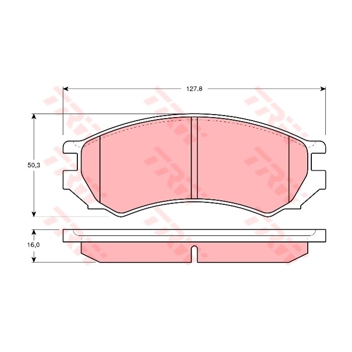 TRW Bremsbelagsatz, Scheibenbremse GDB1005