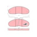 TRW COTEC Bremsbelagsatz, Scheibenbremse GDB1069