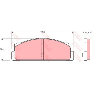 TRW Bremsbelagsatz, Scheibenbremse GDB107