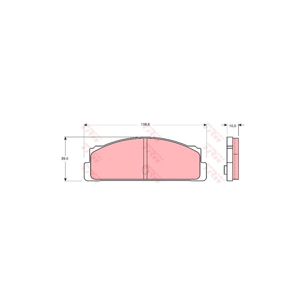 TRW Bremsbelagsatz, Scheibenbremse GDB107