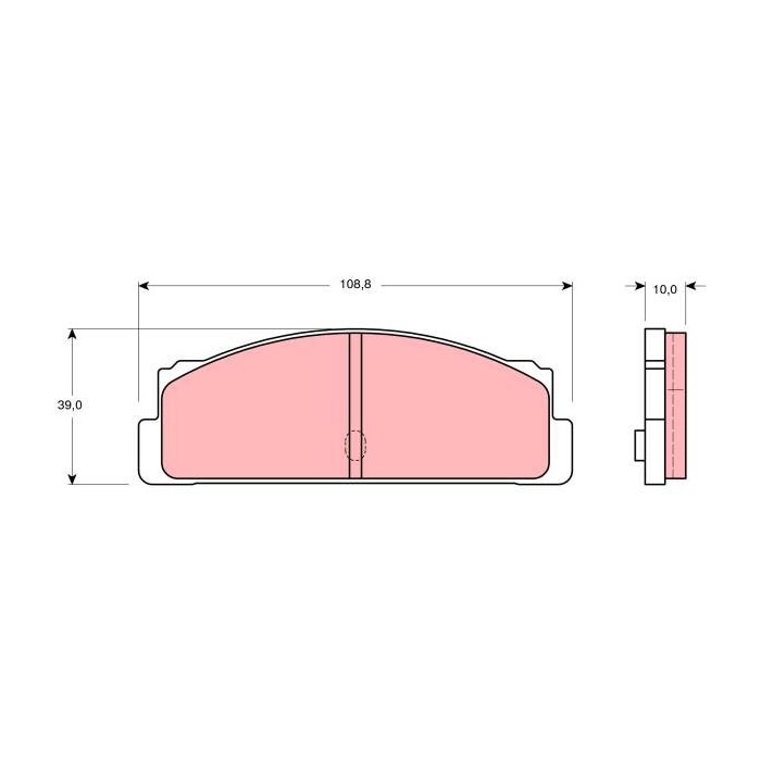TRW Bremsbelagsatz, Scheibenbremse GDB107