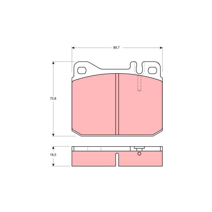 TRW Bremsbelagsatz, Scheibenbremse GDB1103