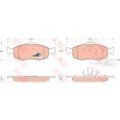 TRW COTEC Bremsbelagsatz, Scheibenbremse GDB1108