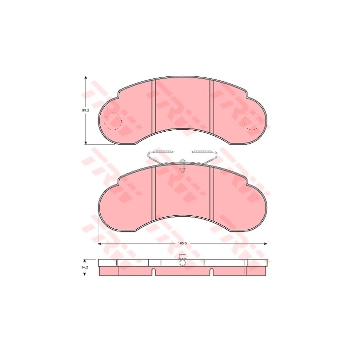 TRW Bremsbelagsatz, Scheibenbremse GDB1114