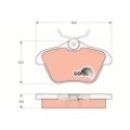 TRW COTEC Bremsbelagsatz, Scheibenbremse GDB1147