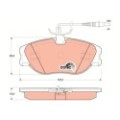 TRW COTEC Bremsbelagsatz, Scheibenbremse GDB1148