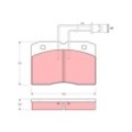 TRW Bremsbelagsatz, Scheibenbremse GDB1152