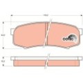 TRW COTEC Bremsbelagsatz, Scheibenbremse GDB1182
