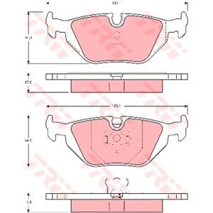 TRW COTEC Bremsbelagsatz, Scheibenbremse GDB1189