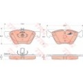 TRW COTEC Bremsbelagsatz, Scheibenbremse GDB1215