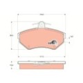 TRW COTEC Bremsbelagsatz, Scheibenbremse GDB1266