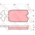 TRW Bremsbelagsatz, Scheibenbremse GDB127
