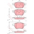 TRW COTEC Bremsbelagsatz, Scheibenbremse GDB1275