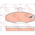 TRW COTEC Bremsbelagsatz, Scheibenbremse GDB1280