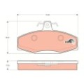 TRW COTEC Bremsbelagsatz, Scheibenbremse GDB1280
