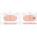 TRW COTEC Bremsbelagsatz, Scheibenbremse GDB1305