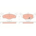 TRW COTEC Bremsbelagsatz, Scheibenbremse GDB1306