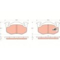 TRW COTEC Bremsbelagsatz, Scheibenbremse GDB1305