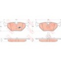TRW COTEC Bremsbelagsatz, Scheibenbremse GDB1344