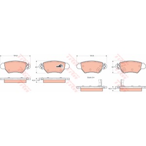 TRW COTEC Bremsbelagsatz, Scheibenbremse GDB1352