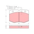 TRW Bremsbelagsatz, Scheibenbremse GDB1356