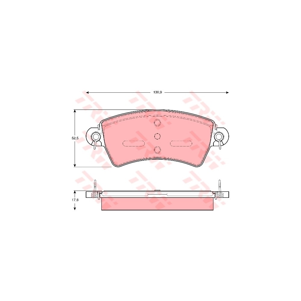 TRW COTEC Bremsbelagsatz, Scheibenbremse GDB1385