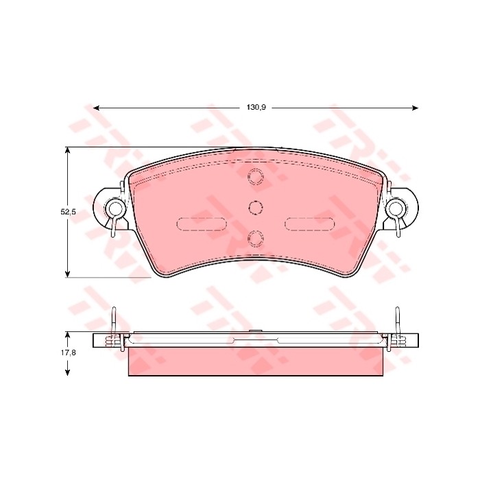 TRW COTEC Bremsbelagsatz, Scheibenbremse GDB1385