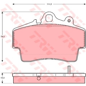 TRW Bremsbelagsatz, Scheibenbremse GDB1394
